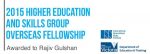 Rajiv Gulshan Awarded Skills Group Fellowship 2015